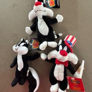 Looney Tunes Sylvester Plush Trio